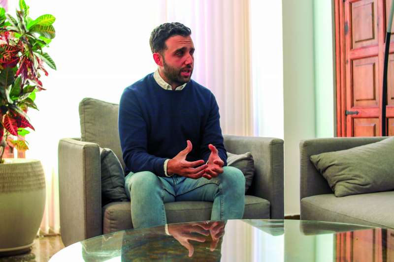 Darío Moreno, en una entrevista concedida a El Periódico de Aquí. / ANA GAUSACH