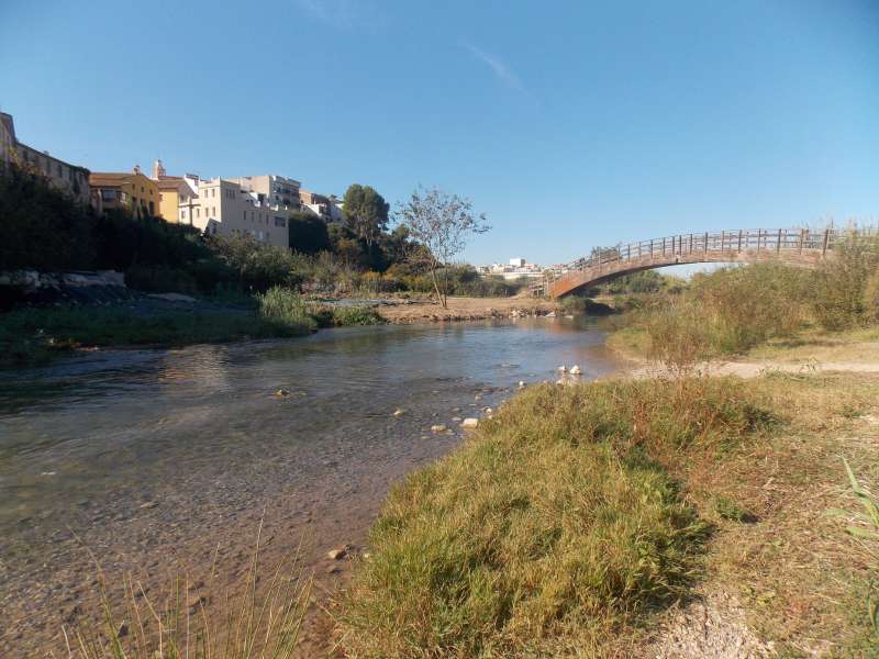 El río Túria a su paso por la localidad de Riba-roja. / EPDA 