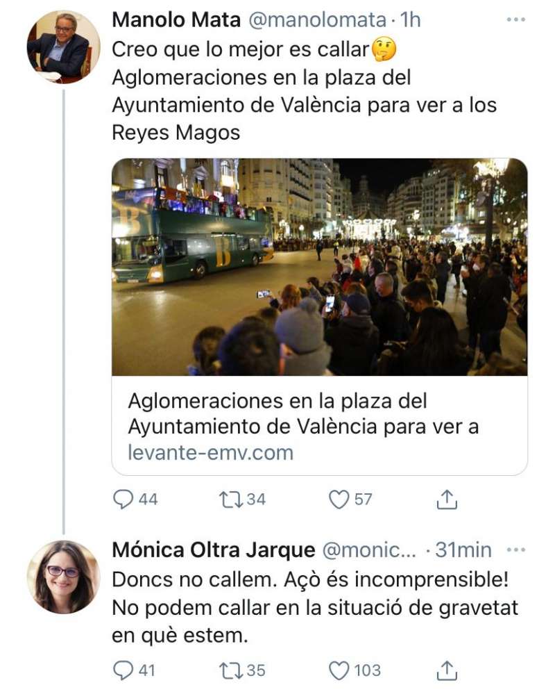 Mónica Oltra critica lo sucedido. EPDA