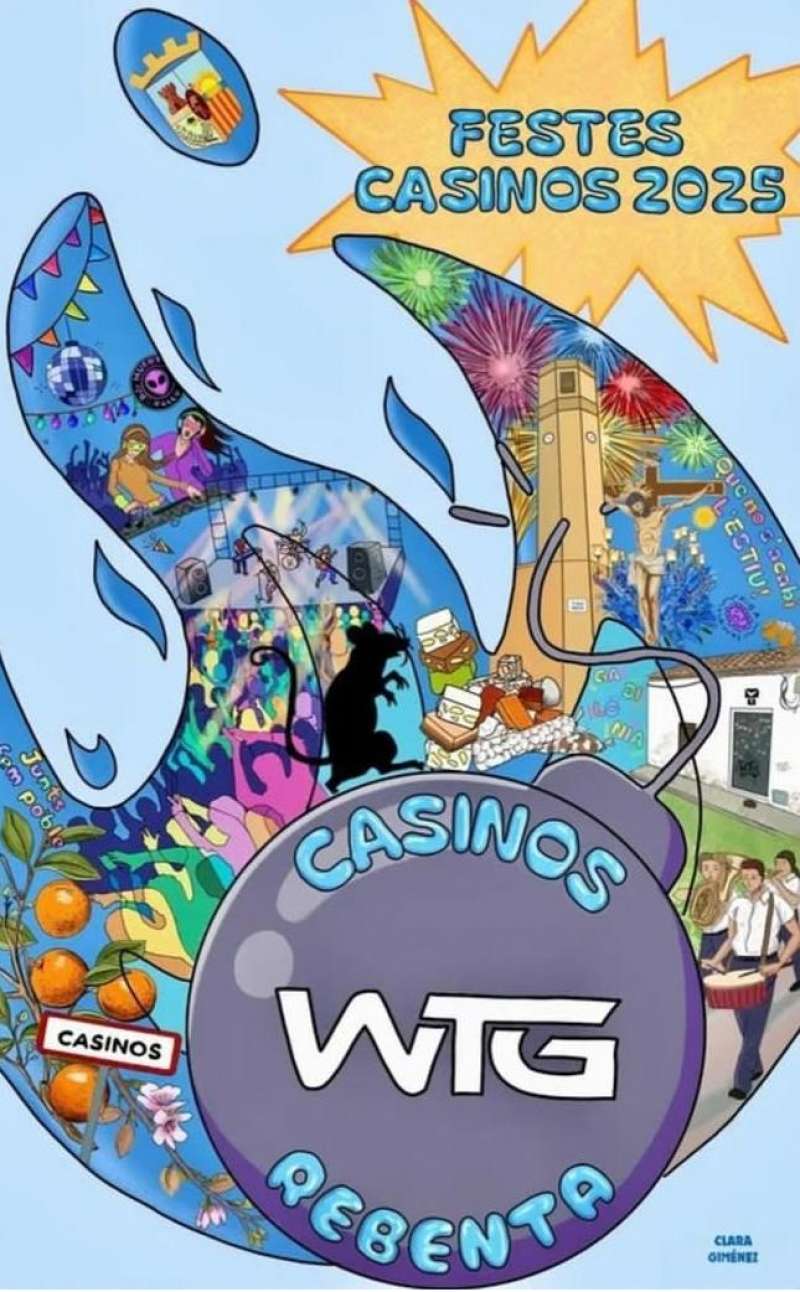 Portada del programa de fiestas de Casinos. EPDA