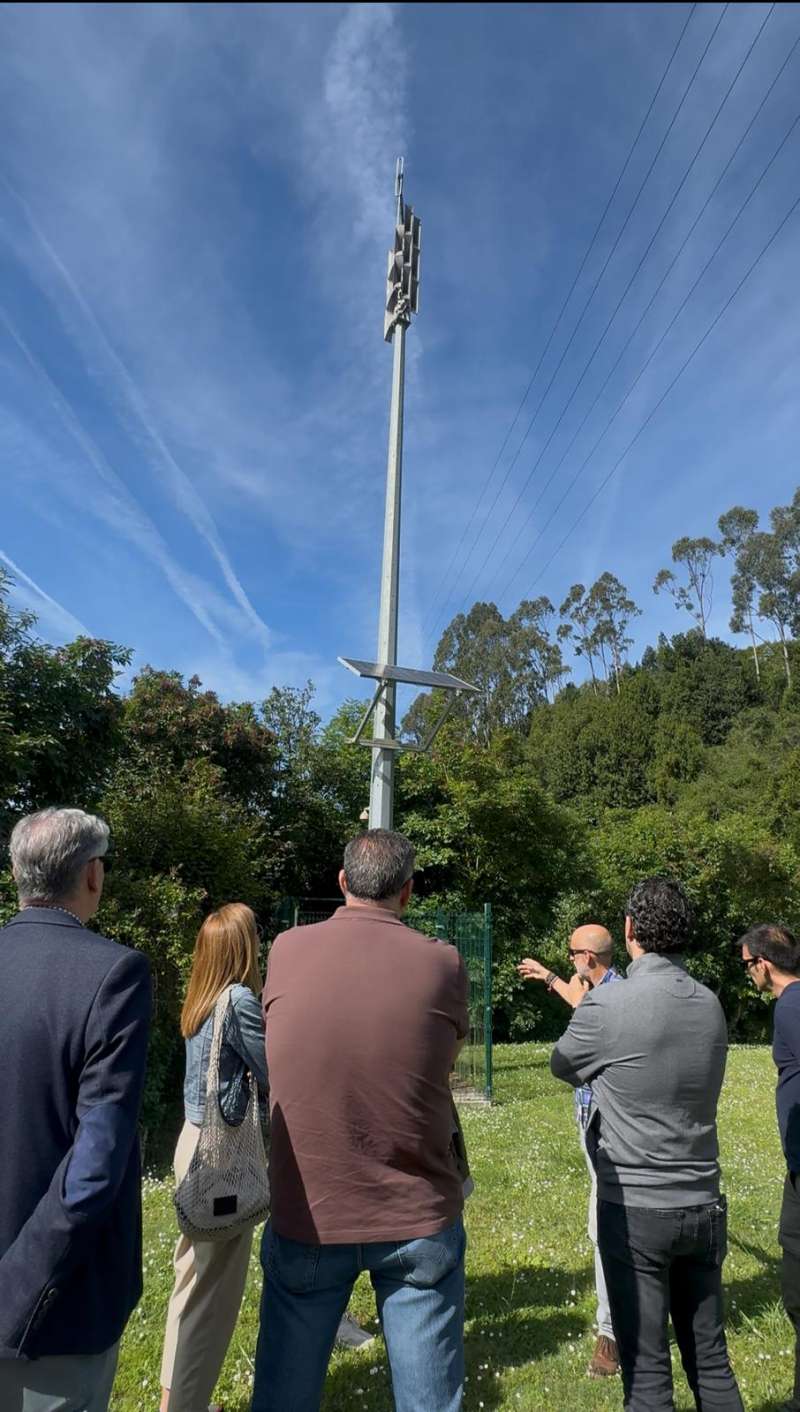 La visita para conocer el sistema de alertas. EPDA