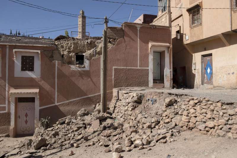 Edificios derruidos por el terremoto de Marruecos. /EFE