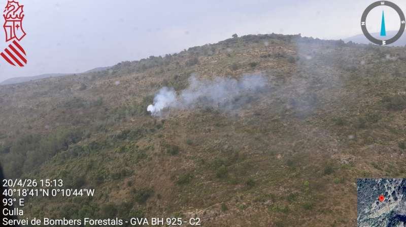 Imágenes de uno de los dos incendios. / EPDA