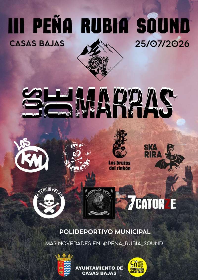 Cartel del festival Peña Rubia Sound de Casas Bajas./EPDA