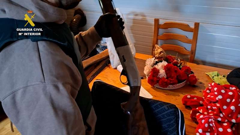 Momento de la operaci�n policial. Guardia Civil