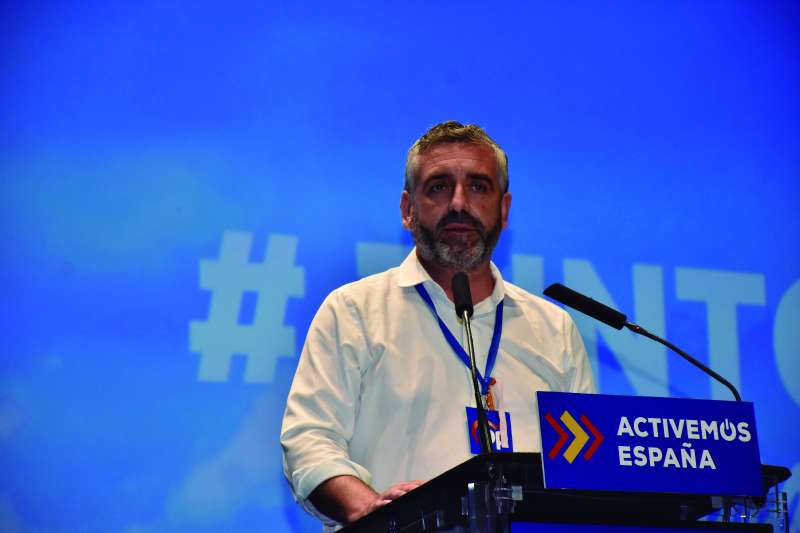 Carlos Gil durante el congreso del PP de la provincia de València.