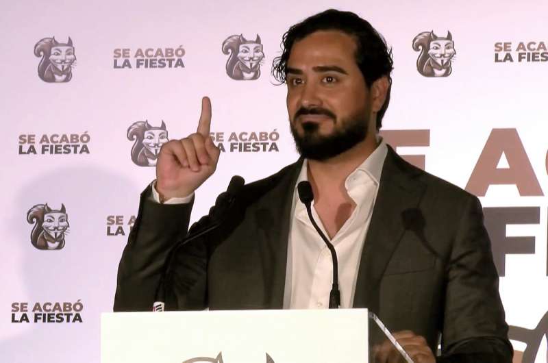 Lder de la agrupacin de electores Se Acab la Fiesta, Luis ?Alvise? Prez.Archivo EFE

