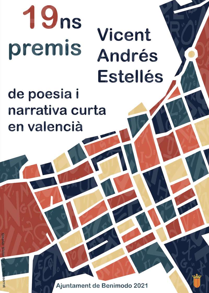 Cartell Premis Literaris de Poesia i Narrativa Curta en Valencià de Benimodo./EPDA