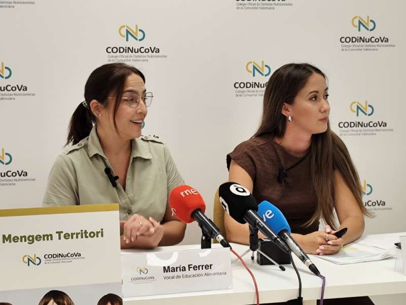 Rueda de prensa de la vocal de Educacin Alimentaria, Mara Ferrer, del Colegio Oficial de Dietistas-Nutricionistas de la Comunitat Valenciana.EPDA