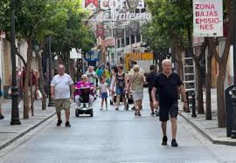 El carrer Major de Paterna. EPDA