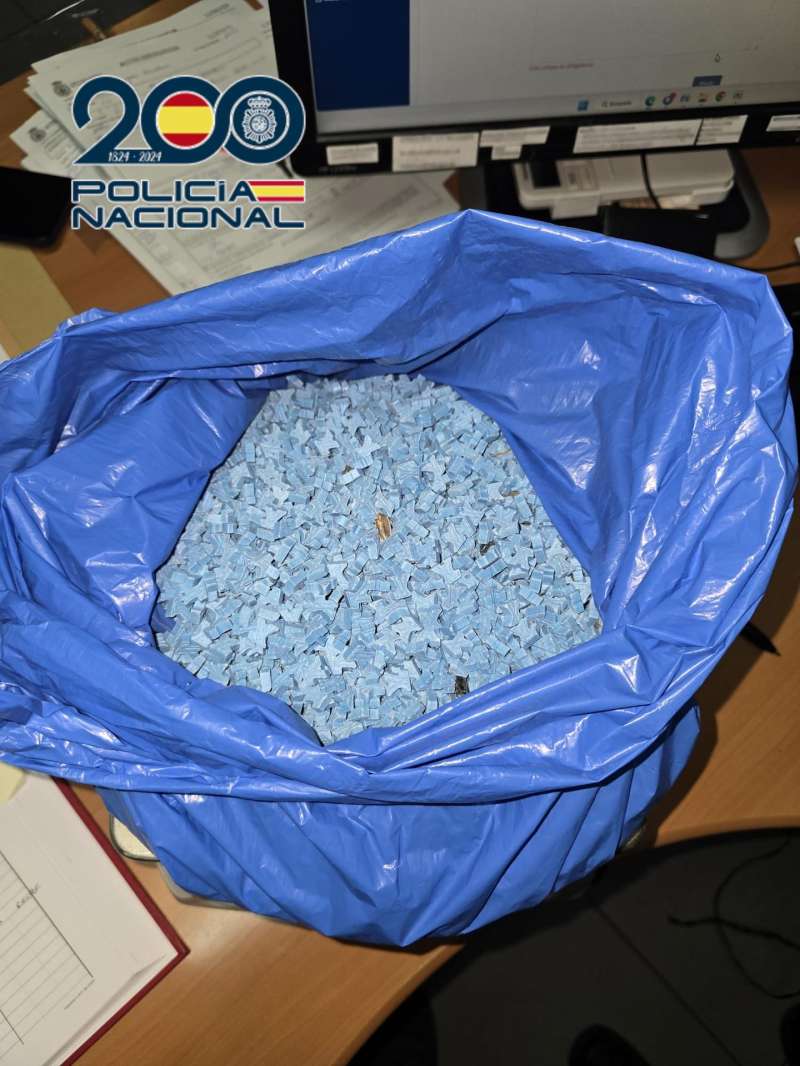 Pastillas de éxtasis intervenidas, en una imagen de la Policía Nacional.
