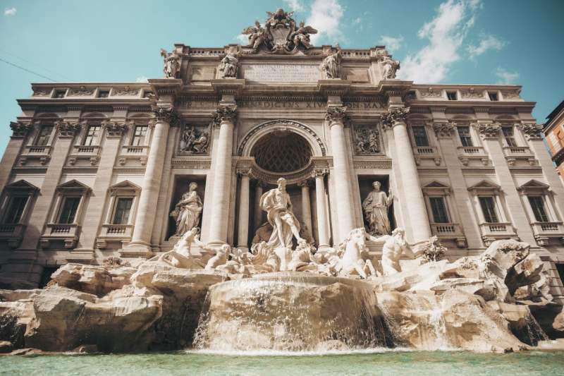 Fontana di Trevi, en Roma.  Foto: Freepik
