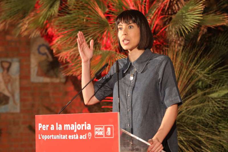 Imagen de archivo de la ministra de Ciencia e Innovación y exalcaldesa de Gandia, Diana Morant, en un acto del PSPV-PSOE. EFE/ Natxo Francés
