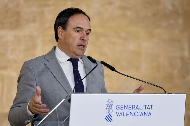 El president de la Generalitat, Juanfran P�rez Llorca, en una imagen de este lunes. EFEAna Escobar
