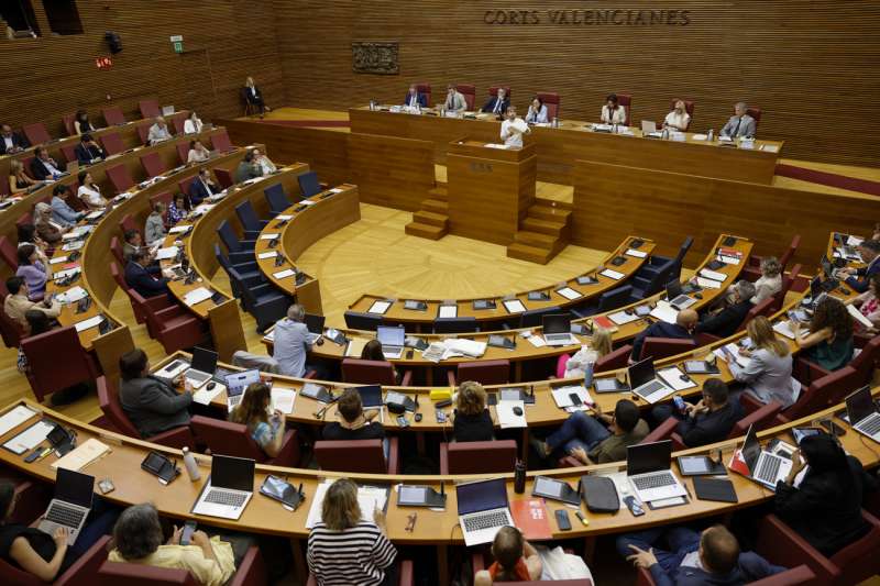 Vista general del pleno de Les Corts Valencianes. EFEAna Escobar
