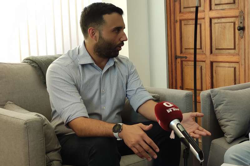 DarÃ­o Moreno, alcalde de Sagunt, en un instante de la entrevista concedida para El PeriÃ³dico de AquÃ­. / JAIME SORIANO