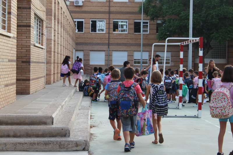 Entrada de un colegio. /EPDA