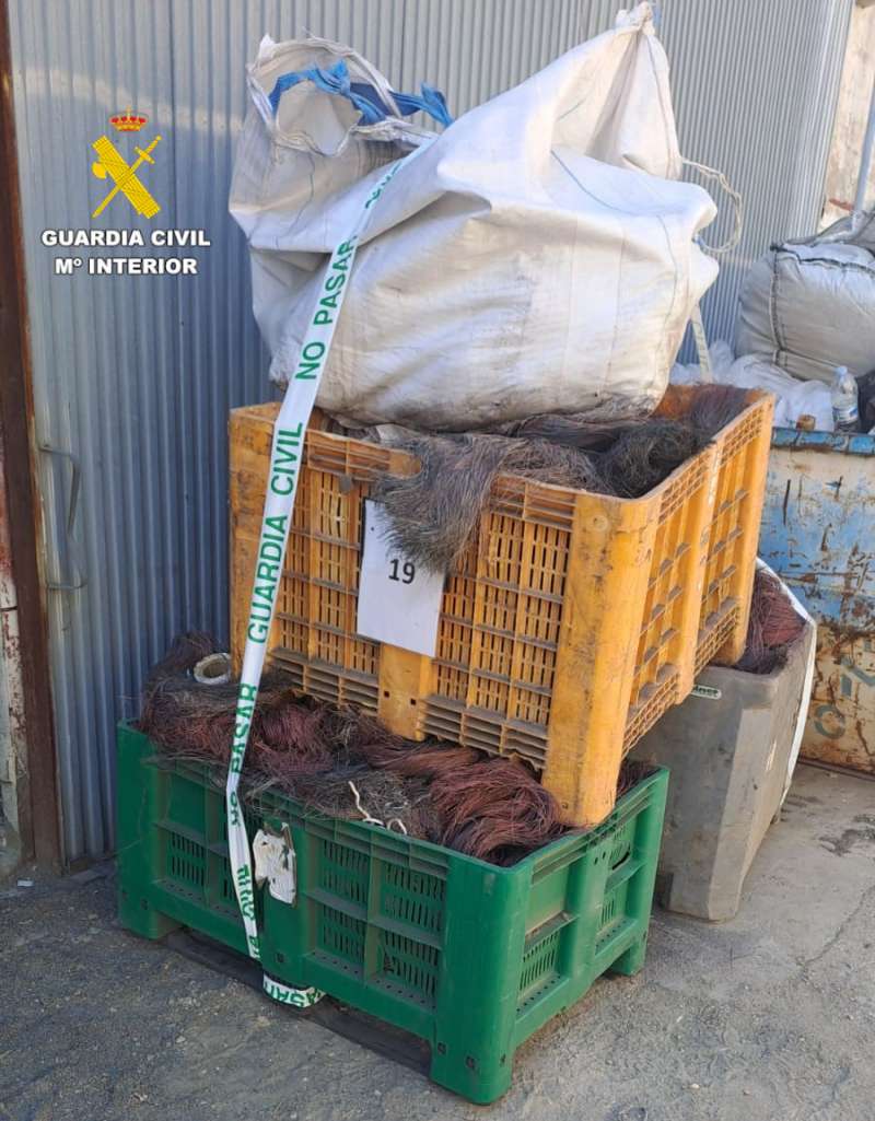 Material sustrado en el robo.  EPDA