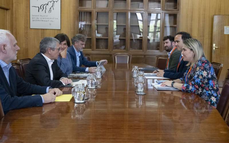 Un instante durante la reunión en el Ministerio para la Transición Ecológica y el Reto Demográfico. /EPDA