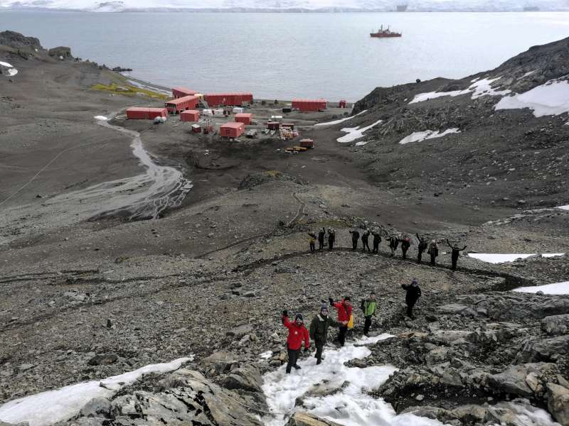 Imagen de la estación de Aemet en la Antártida donde han estdo dos valencianos de Aemet.EFE/AEMET Braulio Aguilar
