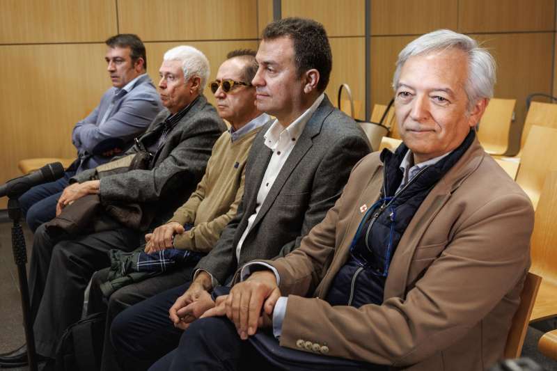 Los tres exalcaldes condenados en una imagen de archivo.EFE