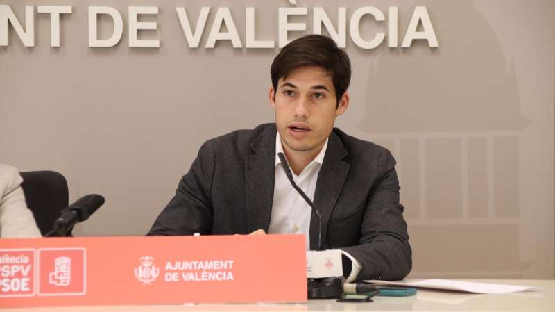Imagen del concejal del PSPV en el Ayuntamiento de València Borja Sanjuán. EFE/PSPV
