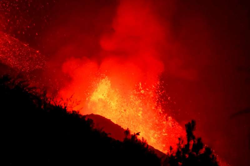 Volcán de La Palma en erupción./EPDA
