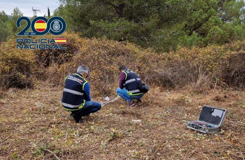 Imagen del hallazgo facilitada por la Policía Nacional.
