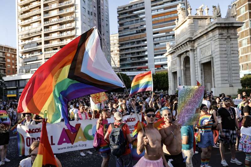 Imagen de archivo de la manifestaciÃ³n del Orgull LGTBI+ en ValÃ¨ncia. EFE/Manuel Bruque/archivo
