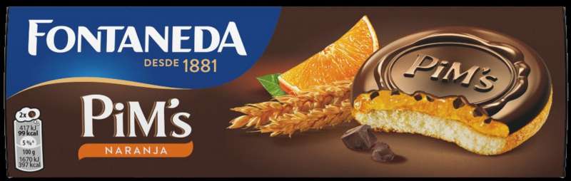Galletas Pims 150 gramos Naranja, de la marca Fontaneda. Cedida por Aesan. EFE