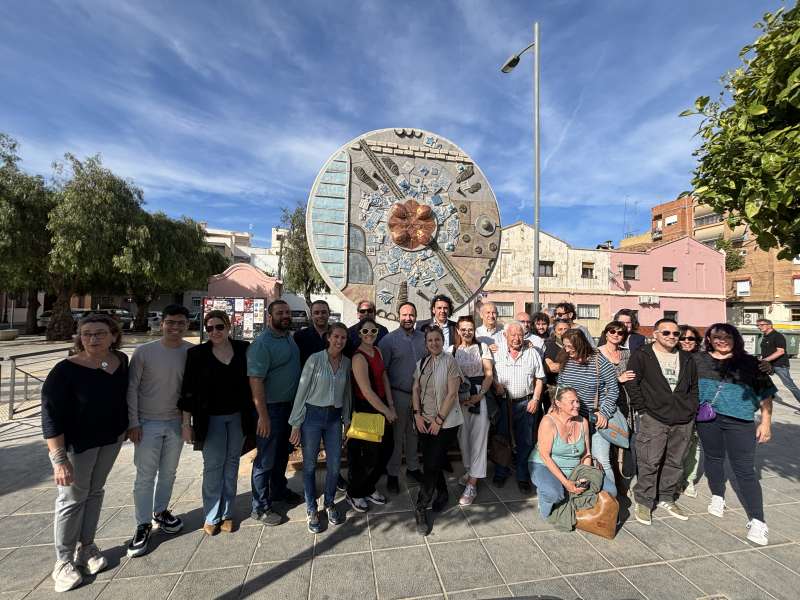 La inauguraci del mural cermic. EPDA