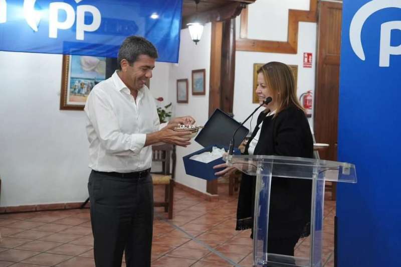 Carlos Mazn y Susana Herriz en Manises.EPDA