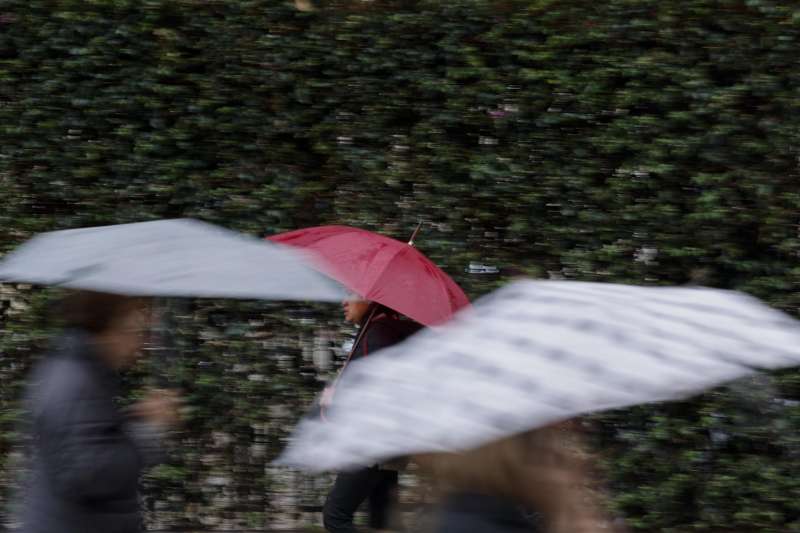 Varias personas se protegen de la lluvia con un paraguas. EFEKai FrsterlingArchivo
