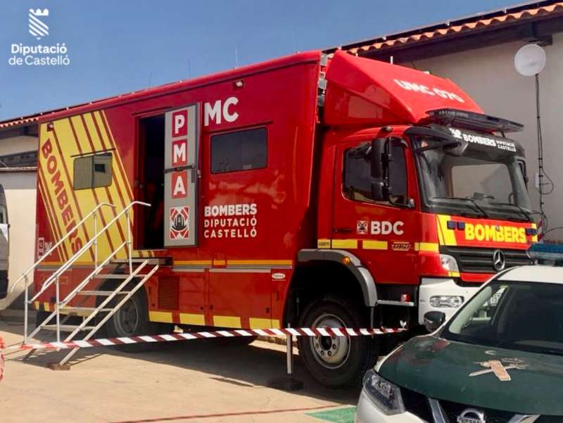 Una unidad de los bomberos de Castell. EPDA