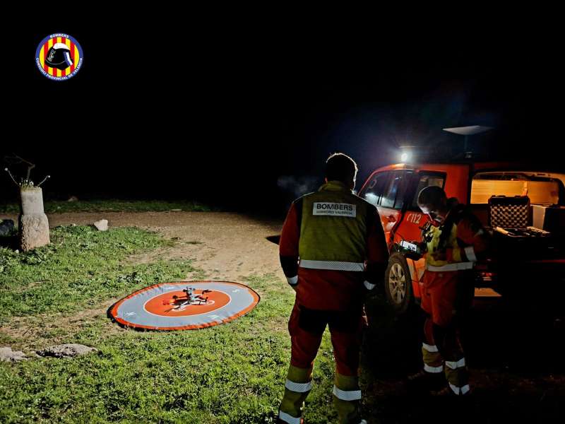 Imagen de la b�squeda del hombre desaparecido.  EPDA