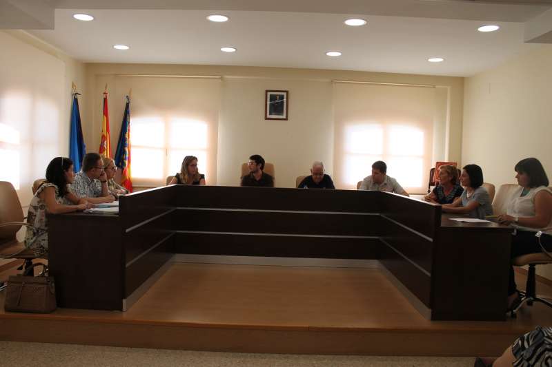 Concejales en el pleno del Ayuntamiento de Algímia d