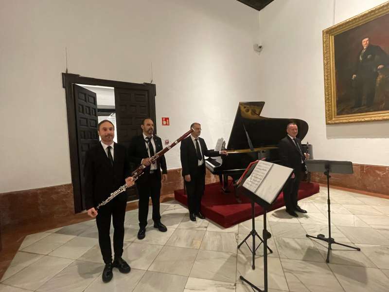 Msicos de Llria en el concierto realizado en Sevillla.EPDA