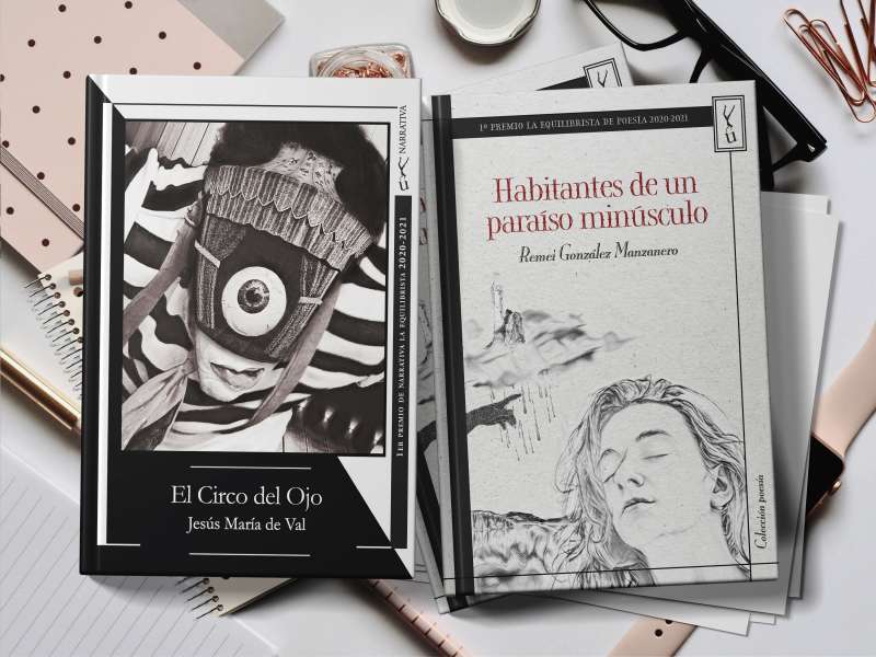 PresentaciÃ³n de los libros ganadores del II Certamen literario La Equilibrista. /EPDA