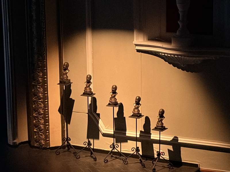 Fotograf�a de los premios en el teatro Rambal.  EPDA