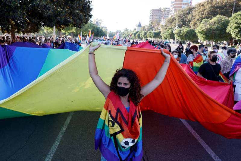 Manifestación del Orgull LGTB+ en València. EFE/Biel Aliño/Archivo

