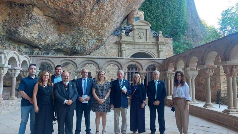 Miembros de la asociacin, en Jaca.  EPDA