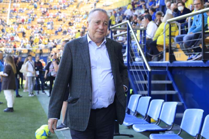 El presidente del Villarreal, Fernando Roig, en un partido en el estadio de La CerÃ¡mica. EFE/Archivo/Domenech CastellÃ³
