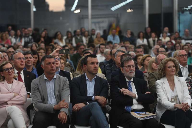 Mariano Rajoy en Torrent, en una de sus visitas anteriores.  EPDA