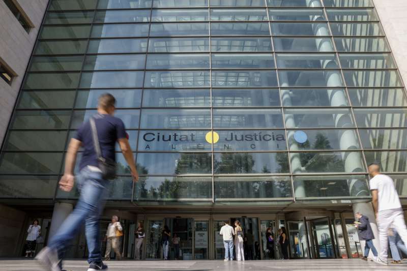 Vista general de la Ciudad de la Justicia este mircoles en el que la jueza que instruye la causa penal por la dana sigue tomando declaracin a testigos. EFEAna Escobar
