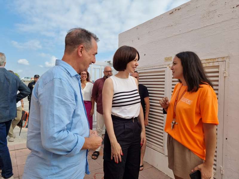 Diana Morant visita la Escuela de Verano Municipal Inclusiva  Foto: Ayuntamiento de Riba-Roja de Tria