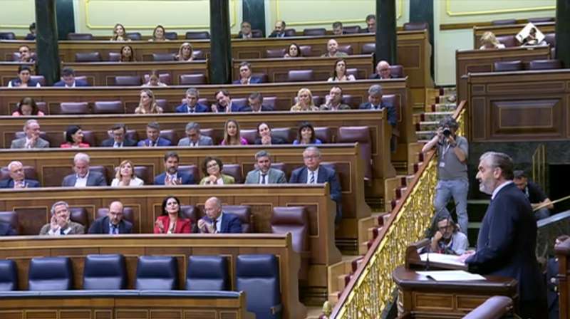 Carlos Gil durante su intervencin en el congreso. EPDA