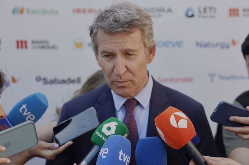 El lder del PP, Alberto Nez Feijo. EFE Sergio Prez
