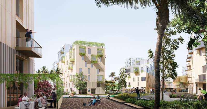 El nuevo ecobarrio en el sector de Vinival en Alboraya. EPDA