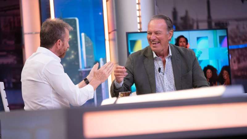 Bertn Osborne y Pablo Motos en el programa.  Antena 3