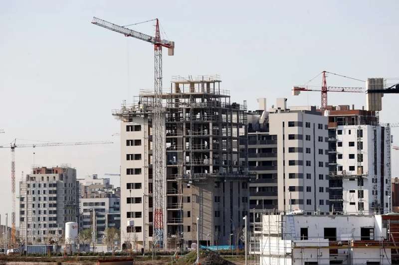 Vista de varios bloques de viviendas en construccin. EFEChema Moya

